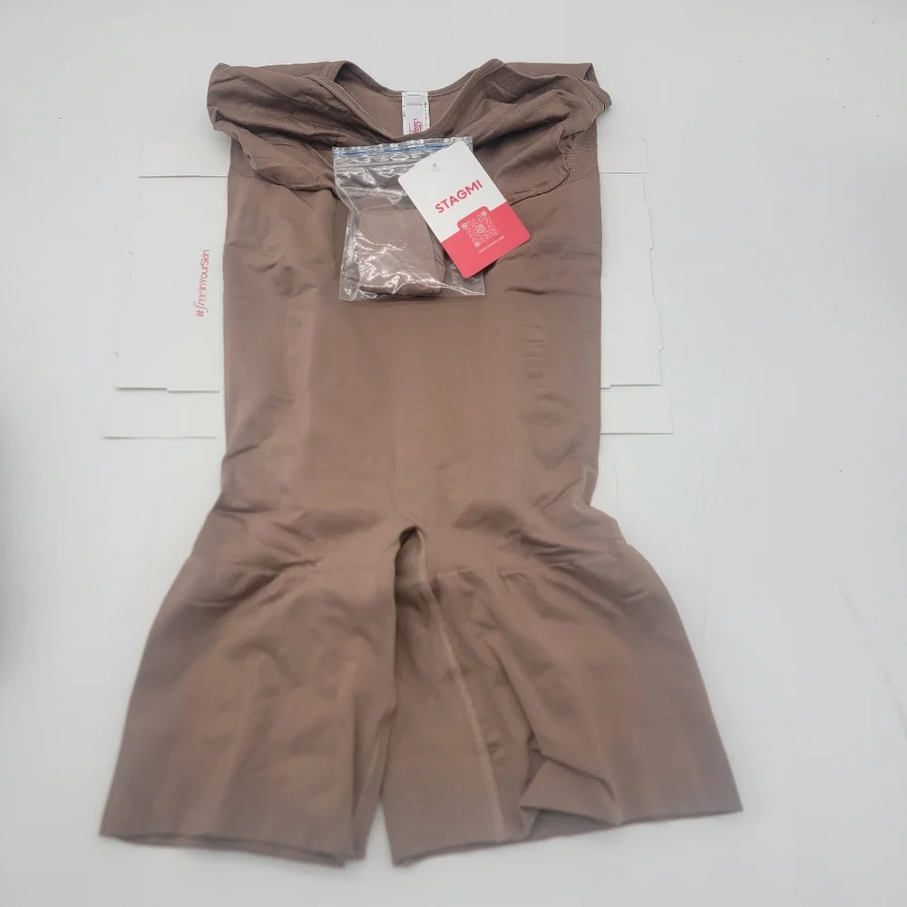 New Colombian Girdle Stagmi Best Body Shaper Jump Suit High Back Fajas + Thong! - Picture 8 of 17